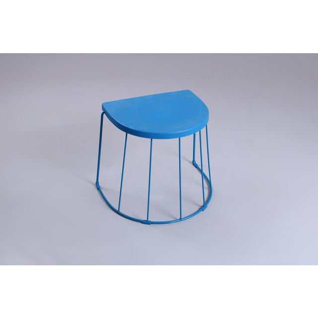 Blue Postmodern Blue Side Table Tranaro from Ikea, 1990s For Sale - Image 8 of 9