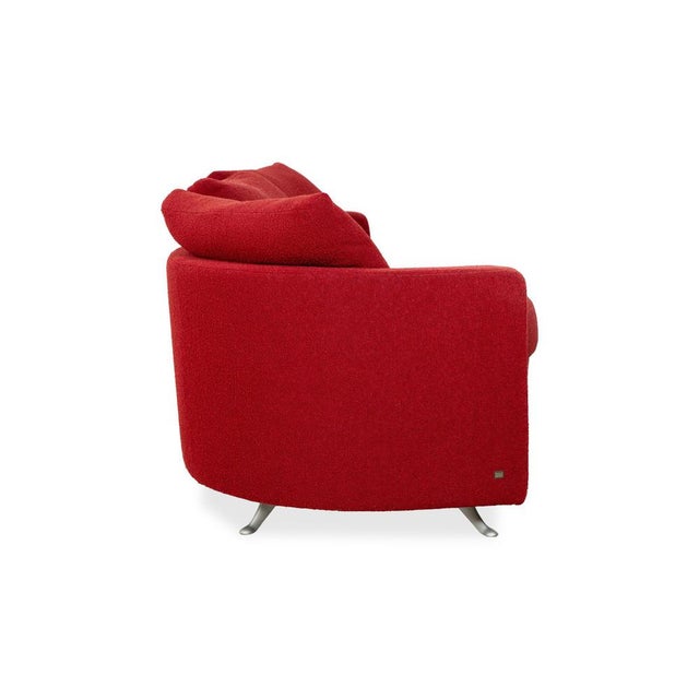 Red Model 2500 3-Seater Sofa in Red Fabric from Rolf Benz For Sale - Image 8 of 11