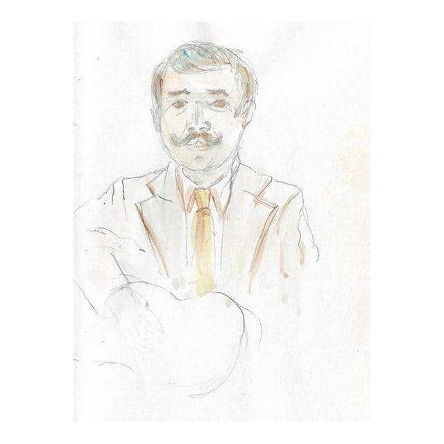 Myriam Cahn Portrait of Joe Elias For Sale