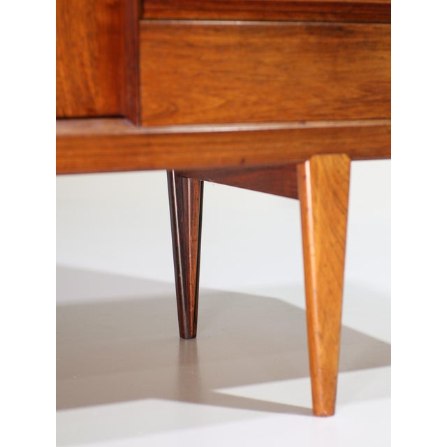 Brown Danish Highboard in Kingwood by Henry Rosengren for Brande Møbelindustri, 1960s For Sale - Image 8 of 18