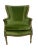 1910s Louis XVI Style Giltwood Carved Bergere Chair With Green Velvet For Sale - Image 12 of 13