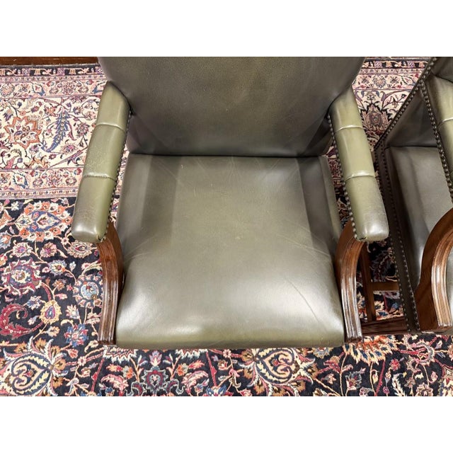 English Desk Chairs, Set of 2 For Sale - Image 4 of 15