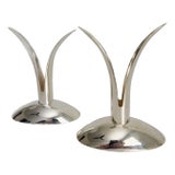 Alfredo Sciarrotta Art Deco Style Candlesticks - A Pair For Sale