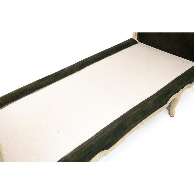 Wood Velvet Banquette Daybed, 1940s For Sale - Image 7 of 15