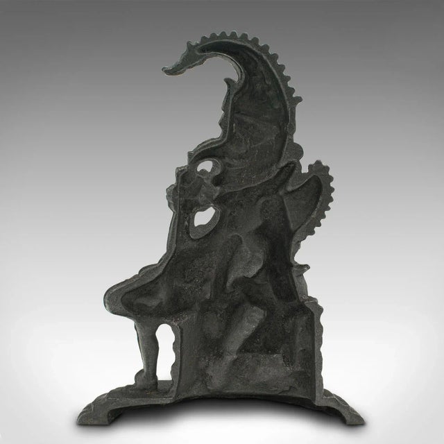 1880s Victorian Antique Mr Punch Doorstop, English, Cast Iron, Figure, Door Keeper For Sale - Image 6 of 11