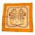 Textile Hermes Brides De Gala 90cm Orange Brown Silk Scarf For Sale - Image 7 of 7