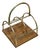 Art Deco Magazine Rack in Bronze, 1930 For Sale