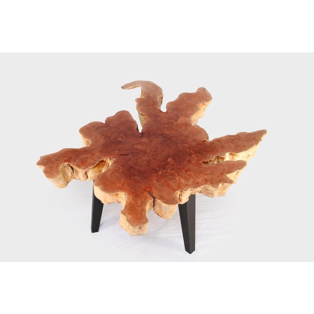 Contemporary Modern Lychee Living Edge Coffee Table 96 For Sale - Image 3 of 6