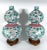 Rare Republic Huluping Chinese Enamel Double Gourd Baby Blue Opposing Vases With Stands - A Pair For Sale - Image 4 of 10