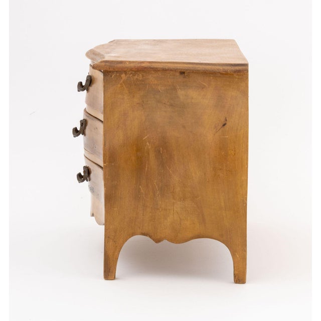Wood Italian Walnut Miniature Chest of Drawers For Sale - Image 7 of 9