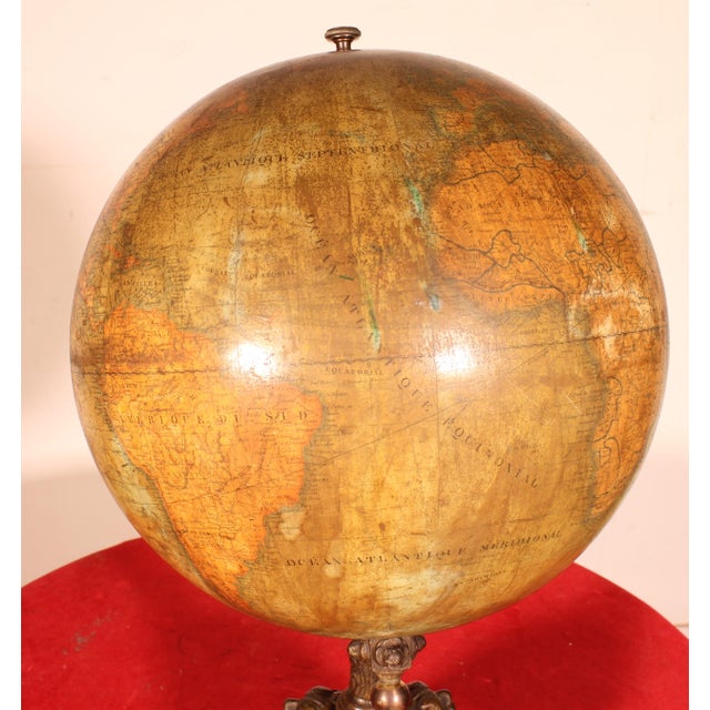 Paper 19th Century Globe from Lebègue For Sale - Image 7 of 11