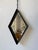 Brutalist Vintage Brutalist Diamond-Shaped Iron Mirror, 1970s For Sale - Image 3 of 18