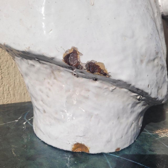 Italian Artist, Horse Heads, 20th Century, Ceramic, Set of 2 For Sale - Image 12 of 18