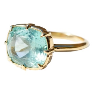 Kai One-of-a-Kind Natural 3.58ct Aurea Vanadium Beryl Ring in 14k Gold, Size 7 For Sale