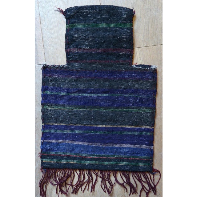 Textile 1970s Handmade Vintage Afghan Baluch Salt Bag For Sale - Image 7 of 10