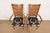 1970s William Doezema for Mastercraft Mid-Century Modern Hollywood Regency Burl Wood and Cane Back Armchairs, Pair For Sale - Image 5 of 12
