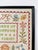Vintage All the Flowers Cross Stitch Framed Art Sampler Floral Quote Black Frame For Sale - Image 4 of 5