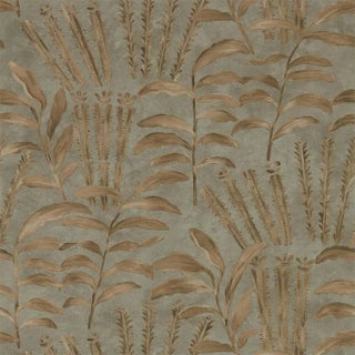Zoffany Highclere Wallpaper in Olivine For Sale