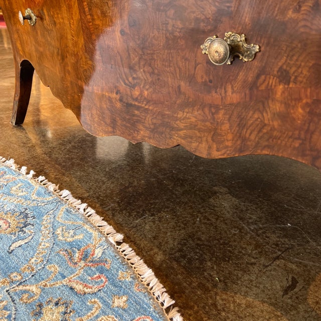 Italian Hand Carved Genoese Baroque Style Commode Chest of Drawer For Sale - Image 10 of 13