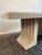 1970s Vintage 1970s Travertine Table in the Manner of Carlo Scarpa For Sale - Image 5 of 12