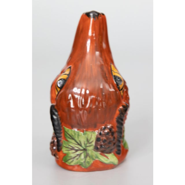 Victorian 19th C. English Staffordshire Equestrian Fox Stirrup Cup For Sale - Image 3 of 9