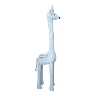 Whimsy Wicker Giraffe Planter For Sale