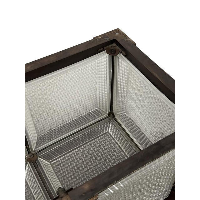 Antique Industrial Hedralite Ceiling Light from Holophane, 1920s For Sale - Image 8 of 18