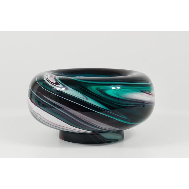 Gold Large Italian Murano Marble Glass Bowl by Carlo Moretti, 1960 For Sale - Image 8 of 16
