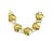 Modern 1980s Trifari Puffed Gold Heart Choker and Bracelet For Sale - Image 3 of 8
