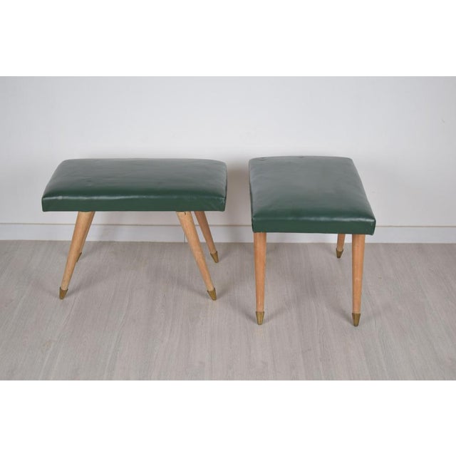 Green Benches, Italy, 1950s, Set of 2 For Sale - Image 8 of 12