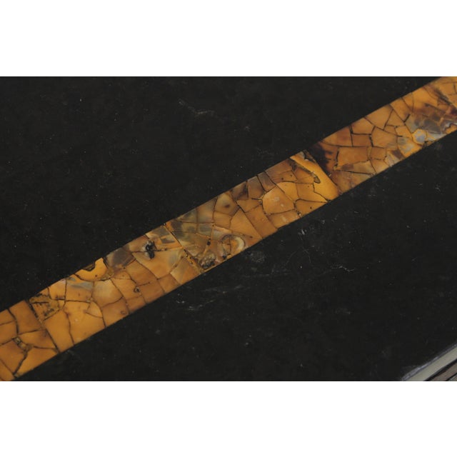 Wrought Iron Base Marble Top Console Table For Sale In Philadelphia - Image 6 of 16