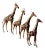 Vintage Leather Giraffe Sculptures - Set of 4 For Sale