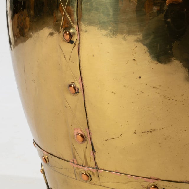 Early 20th Century English Brass Paw Foot Jardiniere For Sale - Image 9 of 10