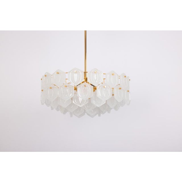 Gilt Brass and Crystal Glass Chandelier from Kinkeldey, Germany, 1970s For Sale - Image 4 of 18