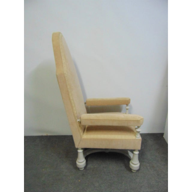 William & Mary English Style High Back Lounge Chair For Sale - Image 4 of 8