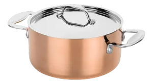 Mepra Toscana 18/10 Stainless Steel and Copper Finish 24 Cm Casserole Pan With Handles