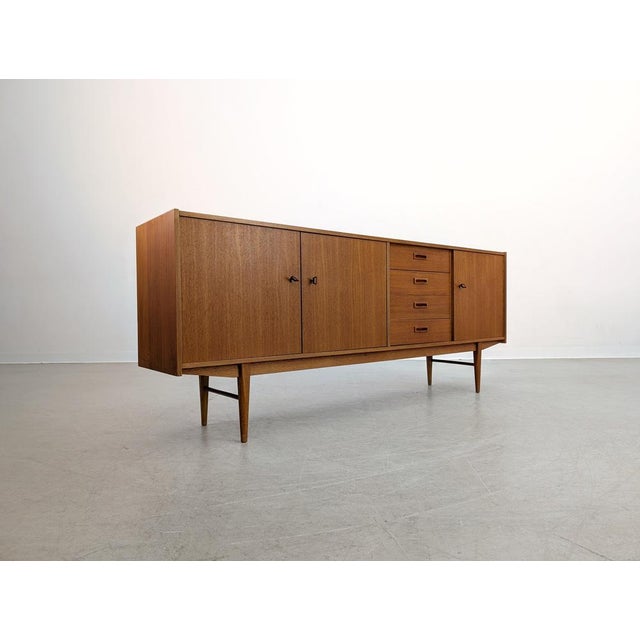 Mid-Century Modern Danish Sideboard in Teak For Sale - Image 6 of 11