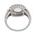 1910s Edwardian Gia 0.91 Carat Rose Cut Diamond Platinum Cluster Engagement Ring, Size 5.5 For Sale In Los Angeles - Image 6 of 6