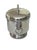 Vintage The Sheffield Silver Co. Silver-Plated Ice Bucket with Lion Head Handles, Milk Glass Liner & Ornate Ice Tongs |...