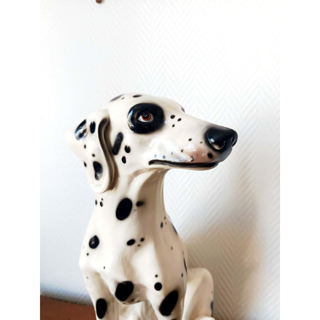 Vintage Ceramic Dalmatian Dog, Italy, 1970s For Sale - Image 6 of 14