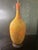 Wood Late 19th Century Mid Century Modern Orange Crackle Glaze Table Lamp For Sale - Image 7 of 10