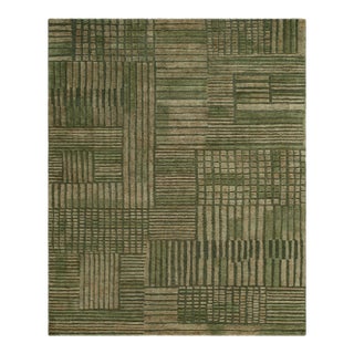 Bergamo Handmade Rug Forest Green 2x3 For Sale