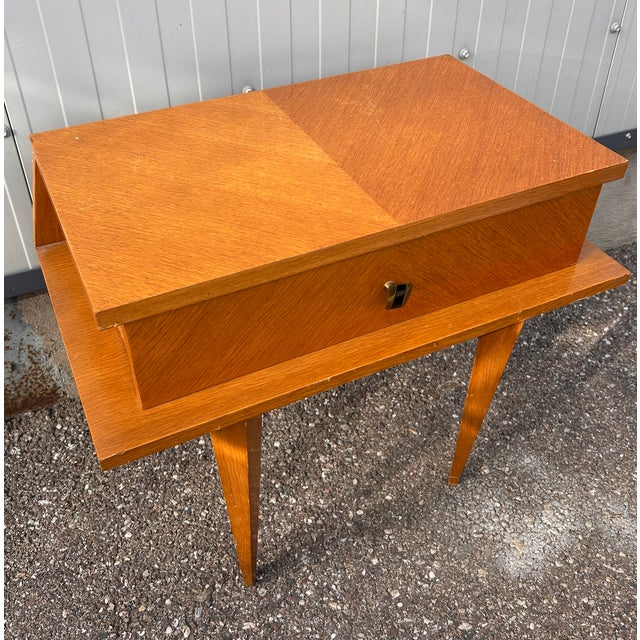 Mid-Century Modern Modernist Bedside Table, 1950s For Sale - Image 3 of 6