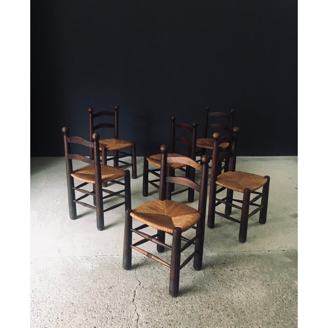 French Provincial Dining Chairs from Charles Dudouyt, France, 1940s, Set of 6 For Sale - Image 4 of 18