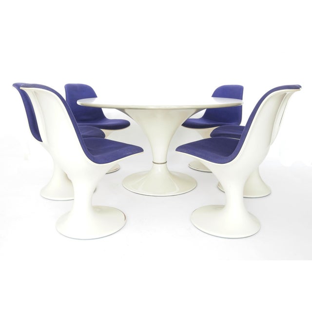 Orbit Series 6 Chairs & Table Set by Herman Miller for Farner & Grunder, 1970s, Set of 7 For Sale - Image 9 of 9