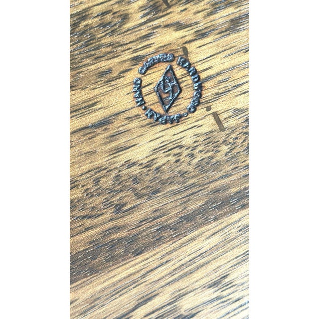 Wood Vintage Mid-Century Modern Rustic Farmhouse Granny Core Divided Wood Candy Nut Server For Sale - Image 7 of 7