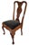 Pair 19th C English Queen Anne Mahogany Splat Back Slip Seat Side Chairs For Sale - Image 4 of 15