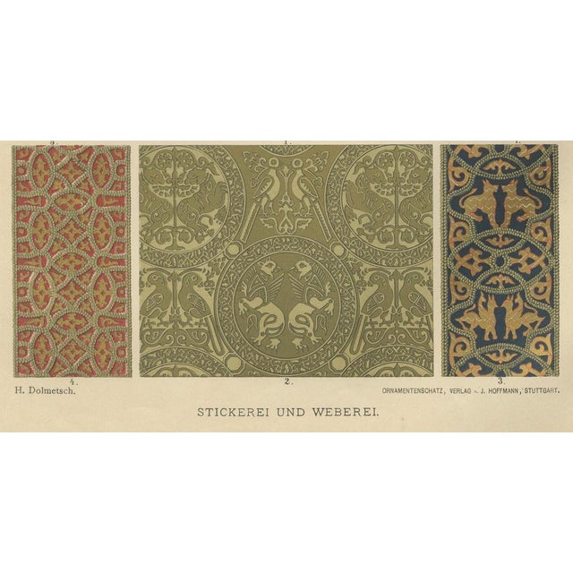 Late 19th Century Dolmetsch, Byzantine Style Designs from Ornamentenschatz, 1887, Prints, Set of 3 For Sale - Image 5 of 12