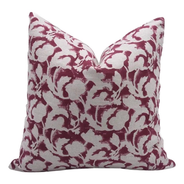 Handmade Block Print Pillow Cover 22x22 Inch-Sulit For Sale