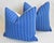 Blue Coastal Blue/White Nautical Feather/Down Pillows 22"x 20" - Pair For Sale - Image 8 of 13